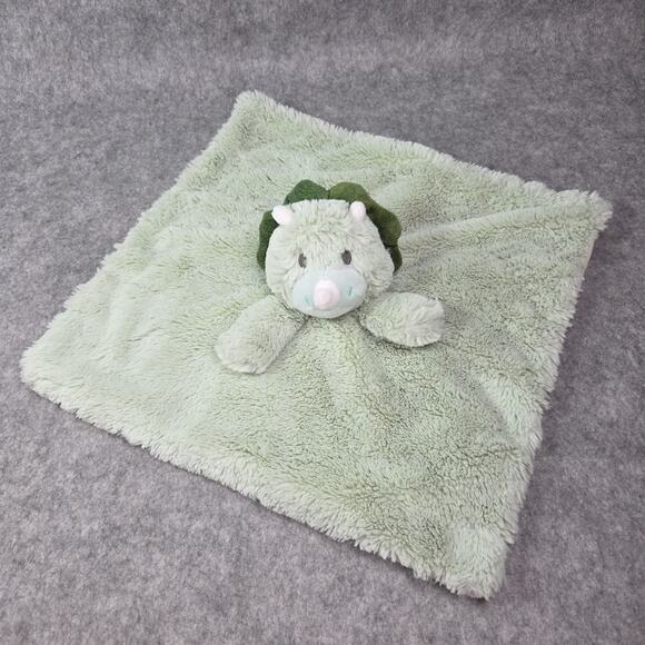 Kellytoy Triceratops Dinosaur Plush Lovey 14 Inch Baby Security Blanket Rattle* - Picture 1 of 11